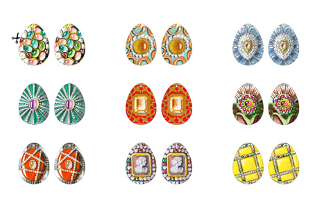 bodyfurnitures easter egg earrings diy jewelry original design